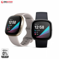 ราคา Fitbit Sense สมาร์ทวอทช์ ECG สุขภาพ และ ฟิตเนส Advanced Health Watch (3118)