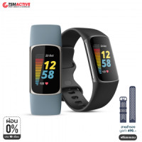ราคา Fitbit Charge 5 สายรัดข้อมือวัดชีพจร GPS&nbsp;ออกกำลังกาย หน้าจอสี AMOLED (3398)