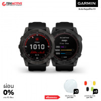 ราคา Garmin Fenix 7X Sapphire Solar นาฬิกา GPS มัลติสปอร์ตพรีเมี่ยม ขนาดใหญ่พร้อมระบบสัมผัส (3446)