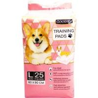 ราคา Goodies Petpad แผ่นรองฉี่สุนัข ดูดซับน้ำได้เยอะ มีแผ่นกาวติดกันเคลื่อนที่ size L: 60 x 90 cm. 25 ชิ้น/ถุง (1 แพ็ค) (7703152319)