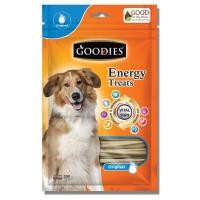 ราคา Goodies กู้ดดี้ เอ็นเนอร์จี้ทรี๊ต ขนมขัดฟันสุนัข เสริมสร้างความฉลาด แท่งเปีย กลิ่นนม 500 กรัม (แพค 1 ถุง) (1380843763)