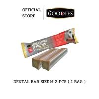 ราคา Goodies Dental Bar กู้ดดี้ เดนทอล บาร์ ขนมขัดฟันสุนัข ลดกลิ่นปาก ขจัดคราบหินปูน รสแซลมอน size M ขนาด 2 ชิ้น (แพค 1 ซอง) (2222131742)