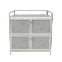 ราคา ตู้กับข้าว 4 บานเปิด ZAGIO รุ่น 4Y30AT ขนาด 77 x 38 x 80 ซม. สีขาว (60370569)