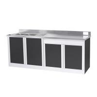 ราคา ตู้ครัว 4 บานพร้อมอ่างซิงค์หลุมคู่และถังขยะ THE KITCHEN รุ่น KC2-AC3 50 ขนาด 210.5 x 61.5 x 83.5 ซม. (60302771)