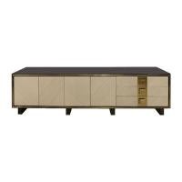 ราคา ตู้วางทีวีท็อปกระจก CALINA รุ่น FUZ-ATVT-T0909TV ขนาด 200 x 45 ซม. สีดำ - น้ำตาลอ่อน (60353708)