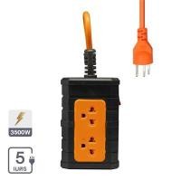 ราคา บล็อกยางพร้อมสายไฟ 2 ช่อง 1 สวิตช์ 2 USB VOX รุ่น F5ST3-TOOL-2101 ขนาด 5 เมตร สีดำ - ส้ม (60351373)