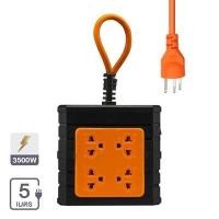 ราคา บล็อกยางพร้อมสายไฟ 4 ช่อง 1 สวิตช์ VOX รุ่น F5ST3-TOOL-4101 ขนาด 5 เมตร สีดำ - ส้ม (60351376)