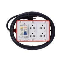 ราคา บล๊อกยาง PVC พร้อมสายไฟ VCT 3 x 1.5 มีเบรกเกอร์กันดูด 4 ช่อง LUZINO รุ่น LUZINO LT-RGB4 ขนาด 5 เมตร (60365957)