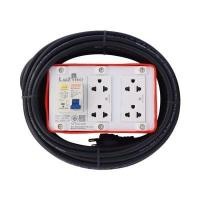 ราคา บล๊อกยาง PVC พร้อมสายไฟ VCT 3 x 1.5 มีเบรกเกอร์กันดูด 4 ช่อง LUZINO รุ่น LUZINOLT-RGB4 ขนาด 10 เมตร (60365958)