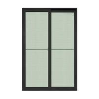 ราคา ประตูอะลูมิเนียม บานเลื่อน 2 ช่องพร้อมมุ้งลวด WINKING รุ่น WKALBG ขนาด 160 x 205 ซม. สีดำ (60364341)