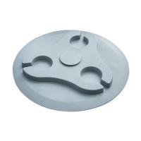 ราคา ฝาถังน้ำกลม 3 รู PE (UV) พร้อมจุ๊กเซฟตี้ DOS รุ่น 2290004 ขนาด 40 ซม. สีเทา (60325519)