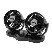 ราคา พัดลมหัวคู่ ปรับหมุน 360 องศา แบบ DC12V ZAGIO รุ่น ZG-9251 ขนาด 4 นิ้ว สีดำ - เทา (60313357)