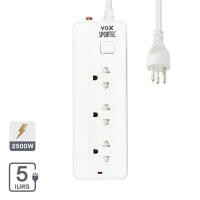 ราคา รางปลั๊กไฟ 3 ช่อง 1 สวิตช์ VOX รุ่น F5STB-VS01-1302 ขนาด 5 เมตร สีขาว (60345069)
