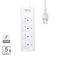 VOX Nova รางปลั๊กไฟ 4 ช่อง 4 สวิตช์ ยาว 5 เมตร รุ่น F5ST3-NO02-4402