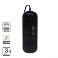 ราคา รางปลั๊กไฟ 5 ช่อง 1 สวิตซ์ 2 USB 2 Type-c 20W VOX รุ่น F5ST3-NON2-5141 WiFi ความยาวสาย 3 เมตร สีดำ (60367899)