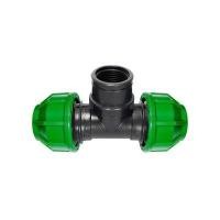 ราคา สามทาง PE สวมล็อก เกลียวใน ไชโยสปริงเกลอร์ รุ่น 358-42 ขนาด 32 มม. x 1 นิ้ว x 32 มม. สีดำ (60181224)