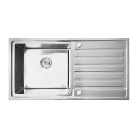 ราคา Tecnoplus อ่างล้างจาน 1 หลุม 1 ที่พัก รุ่น TNP HYBRID 100