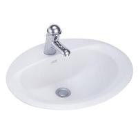 ราคา อ่างล้างหน้าแบบฝังบนเคาน์เตอร์ AMERICAN STANDARD รุ่น TF-476S-WT ขนาด 52.2 x 44 x 18 ซม. สีขาว (60017630)