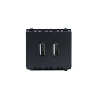 ราคา เต้ารับ USB 2 ช่อง PHILIPS รุ่น LEAF 2M USB CHARGER สีดำ (60319562)