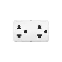 ราคา เต้ารับคู่มีกราวด์ 3 ขา Deco HACO รุ่น W8416V2 สีขาว (60114406)