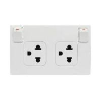 ราคา เต้ารับคู่มีกราวด์+สวิทช์คุม Deco HACO รุ่น W816UV2S สีขาว (60139365)