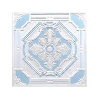 ราคา แผ่นฝ้าเพดานทีบาร์ ตราม้าบิน รุ่น ลายสร้อยระย้า (999) ขนาด 60 x 60 x 0.9 ซม. (กล่อง 10 แผ่น) สีฟ้า (60306645)