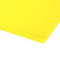 ราคา แผ่นฟิวเจอร์บอร์ด หนา 3 มม. PLANGO ขนาด 65 x 49 ซม. สีเหลือง (60191651)