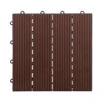 ราคา แผ่นไม้เทียมปูพื้นลายตรง HORIZON FONTE รุ่น DT001 ขนาด 30 x 30 x 2.2 ซม. สีน้ำตาล (60239649)