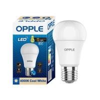 ราคา หลอดไฟ LED E27 7W Cool White OPPLE รุ่น E1A55-E27-7W-CWCTV7  (60381461)