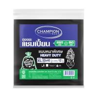 ราคา ถุงขยะแชมเปี้ยนแบบหนา CHAMPION รุ่น แบบหนา ขนาด 30 x 40 นิ้ว (แพ็ค 12 ใบ) สีดำ (60077212)