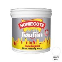 ราคา สีรองพื้นปูนใหม่ HOMECOTE ขนาด 5 แกลอน สี 0000 ขาว (60184893)