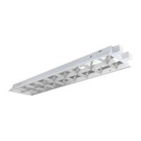 ราคา โคมตะแกรงฝังฝ้า LED-T8 2x18 วัตต์ RACER รุ่น Recess(2x18W) ขนาด 30 x 123.7 x 8.3 ซม. สีขาว (60206813)