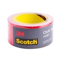 ราคา เทปผ้าชนิดมันเงา SCOTCH รุ่น XN002038307 ขนาด 48 มม. x 8 หลา สีแดง (60301130)