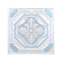 ราคา แผ่นฝ้าเพดานทีบาร์ ตราม้าบิน รุ่น ลายสร้อยระย้า (999) ขนาด 60 x 60 x 0.9 ซม. (กล่อง 10 แผ่น) สีฟ้า (60306645)