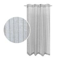 ราคา ผ้าม่านโปร่งตาไก่ ประตู KASSA HOME รุ่น FINDLEY-GY ขนาด 130 x 220 ซม. สีเทา (60321495)