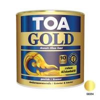 ราคา สีน้ำมันอะคริลิก TOA รุ่นทีโอเอโกลด์ ขนาด 1 แกลลอน สีทอง #GE234 (60345914)