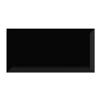ราคา กระเบื้องผนัง KASSA รุ่น Glossy Black Bevel ขนาด 10 x 20 ซม. (กล่อง 50 แผ่น) สีดำ (60357103)