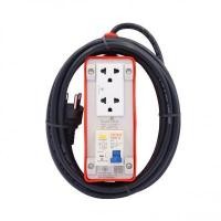 ราคา บล๊อกยาง PVC พร้อมสายไฟ VCT 3 x 1.5 มีเบรกเกอร์กันดูด 2 ช่อง LUZINO รุ่น LT-RGB2 ขนาด 5 เมตร (60365955)