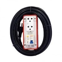 ราคา บล๊อกยาง PVC พร้อมสายไฟ VCT 3 x 1.5 มีเบรกเกอร์กันดูด 2 ช่อง LUZINO รุ่น LT-RGB2 ขนาด 10 เมตร (60365956)