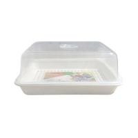 ราคา ที่คว่ำแก้วพลาสติกพร้อมฝาปิด 1 ชั้น GWARE รุ่น SHC-442AB ขนาด 40.5 x 31.5 x 16.5 ซม. สีขาว (60414857)