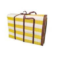 ราคา เสื่อพลาสติกพกพา KASSA HOME รุ่น SUNNY ขนาด 90 x 180 ซม. สีเหลือง - ขาว (60447984)