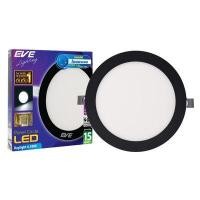 ราคา โคมดาวน์ไลท์หน้ากลม 6 นิ้ว LED 15W Daylight EVE LIGHTING รุ่น Circle Black 15W DL สีดำ (60448646)