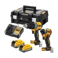 ราคา ชุดสว่านกระแทก+ไขควงกระแทกไร้สายไร้แปรงถ่าน 20V DEWALT รุ่น DCK2050S2T (รวมแบต 3.5Ahx2) (60448830)