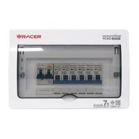 ราคา ตู้คอนซูเมอร์ยูนิตสำเร็จรูป RCBO 6 ช่อง 50A RACER รุ่น BARRIER สีเทา (60451220)