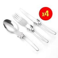 ราคา ช้อนพกพา ช้อนส้อมพับได้ 3 ชิ้น BEZ วัสดุสแตนเลสอย่างดี พับเก็บสะดวก พกพาง่าย เหมาะสำหรับการตั้งแคมป์หรือใช้งานนอกบ้านหรือที่ทำงาน // CAM-SPFKN-ST (22463429808)