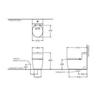 ราคา COTTO (BATH) CPW1007MWH/GR2สุขภัณฑ์ชิ้นเดียว3/4.5QUIL (1248314)