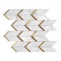 ราคา DECORMAT โมเสค แอโร่ว ซีรี่ย์ WHITE 30X32 CM *A (1220507)