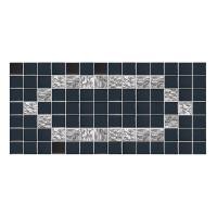 ราคา IMEX โมเสคแก้ว BORDER PLAZA BLACK 14X30CM*A (1249099)