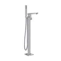 Karat Faucet ก๊อกผสมลงอ่างแบบตั้งขึ้นจากพื้นพร้อมฝักบัวสายอ่อน(ทรงเหลี่ยม) รุ่น KF-41-771-50