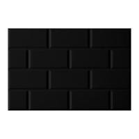 Cotto กระเบื้องบุผนัง คอตโต้ อิงลิชการ์เด้น ซาตินบริคดำ II R/T 12X18 นิ้ว